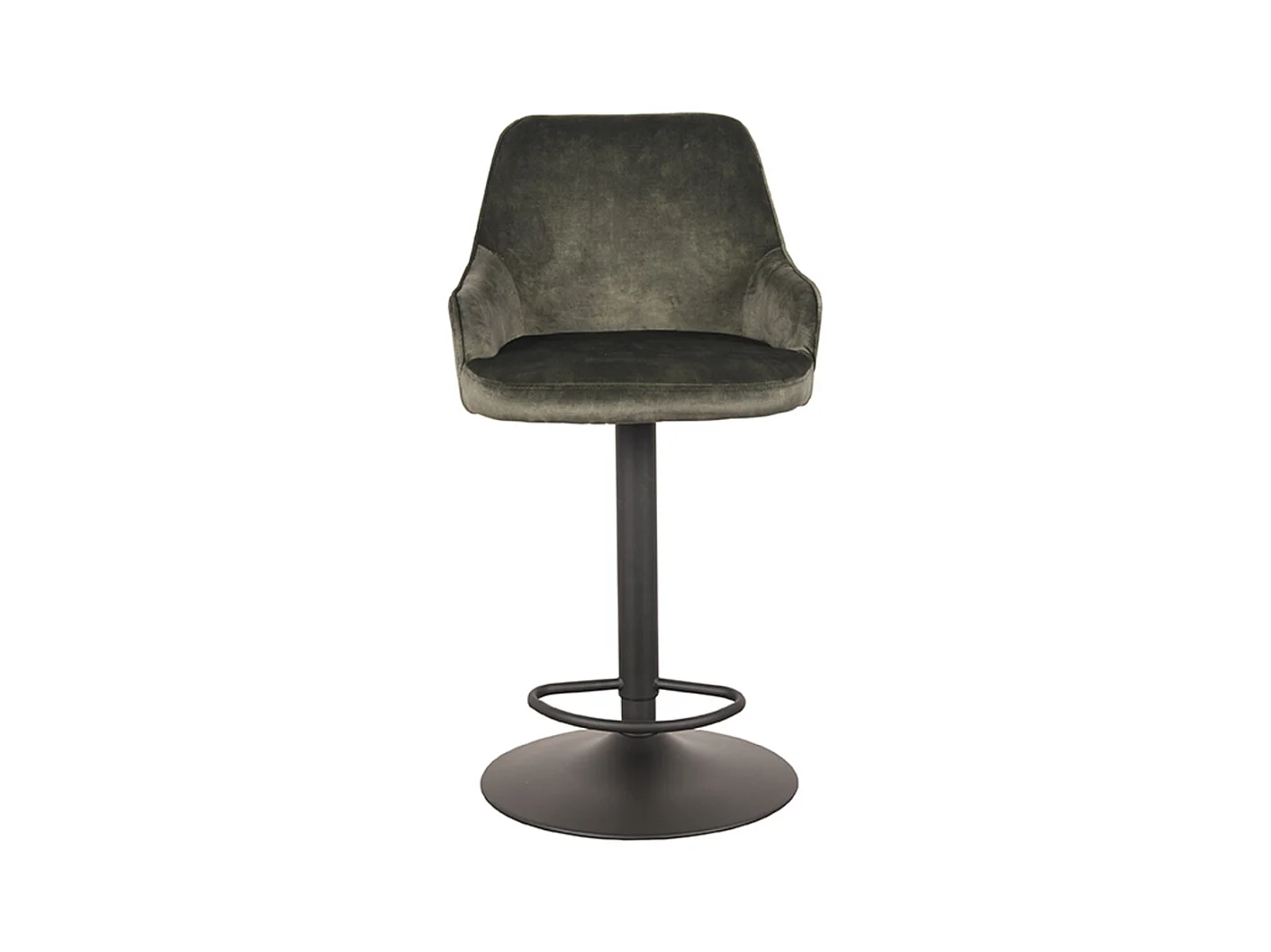 Tabouret de bar Fender - Hunter - Velours - 42 x 40 cm - lot de 2