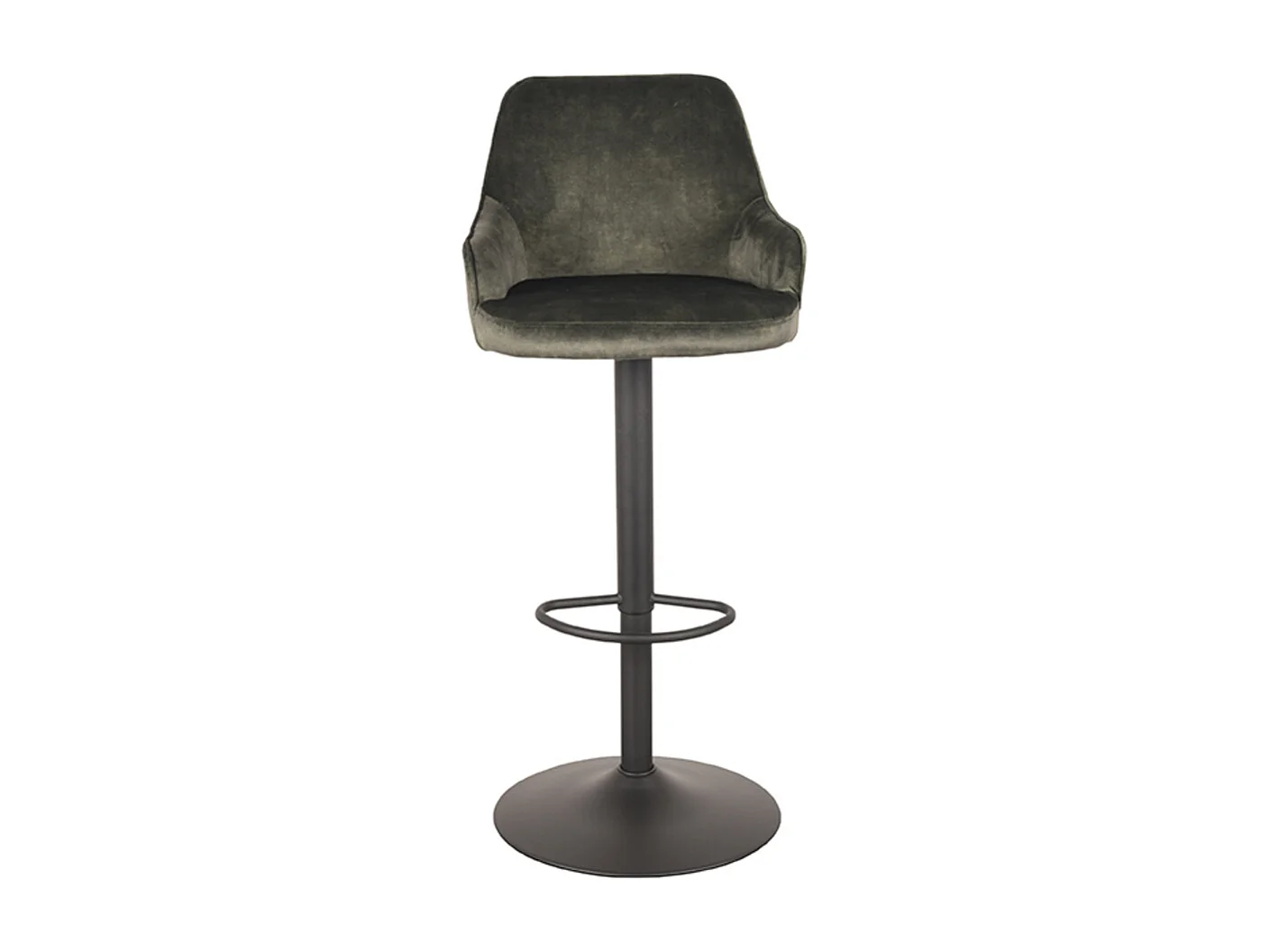 Tabouret de bar Fender - Hunter - Velours - 42 x 40 cm - lot de 2