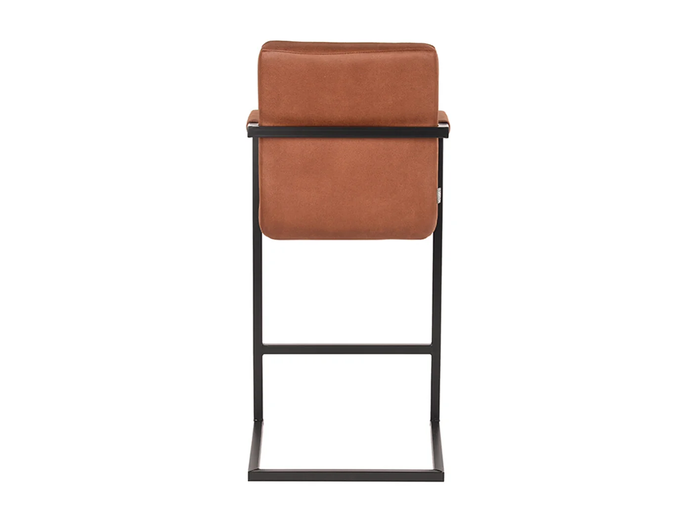 Barkruk Denmark - Cognac - Microfiber - Zithoogte 65 - set van 2