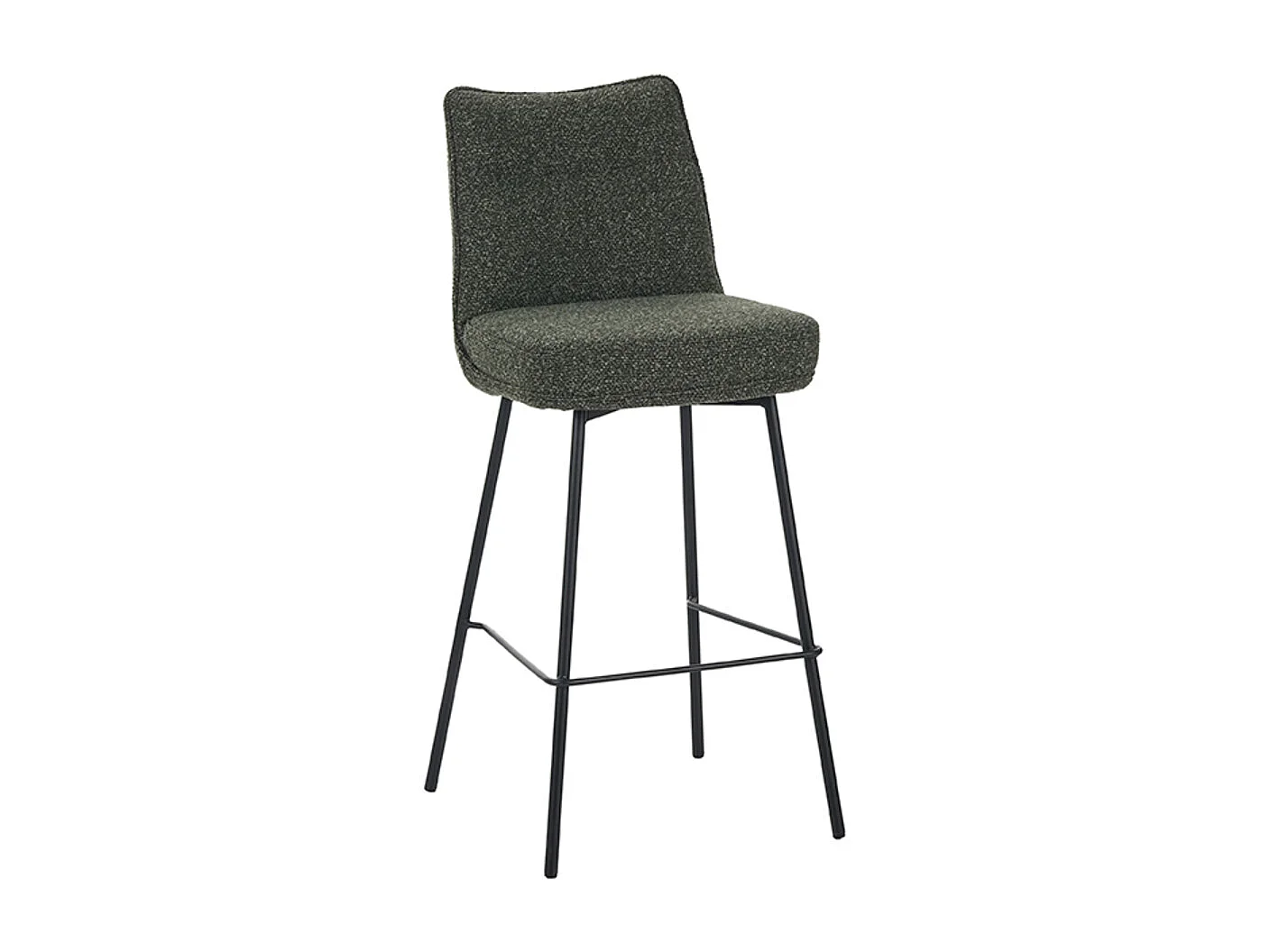 Tabouret de bar Lennon - Forest - Boucle - lot de 2