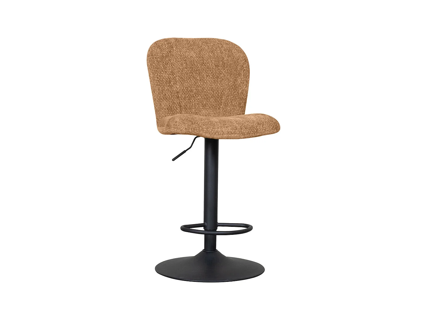 Tabouret de bar Vino - Cognac - Elite - Vérin à gaz - lot de 2