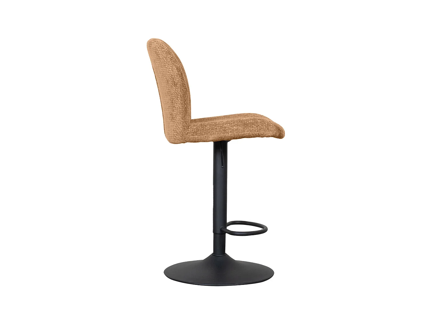 Tabouret de bar Vino - Cognac - Elite - Vérin à gaz - lot de 2