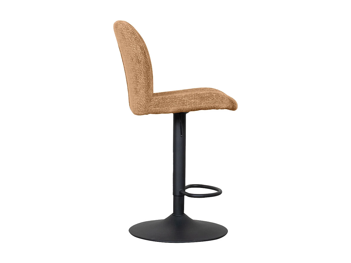 Tabouret de bar Vino - Cognac - Elite - Vérin à gaz - lot de 2