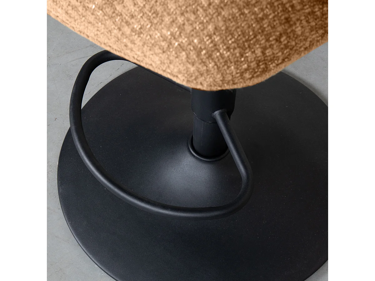 Tabouret de bar Vino - Cognac - Elite - Vérin à gaz - lot de 2