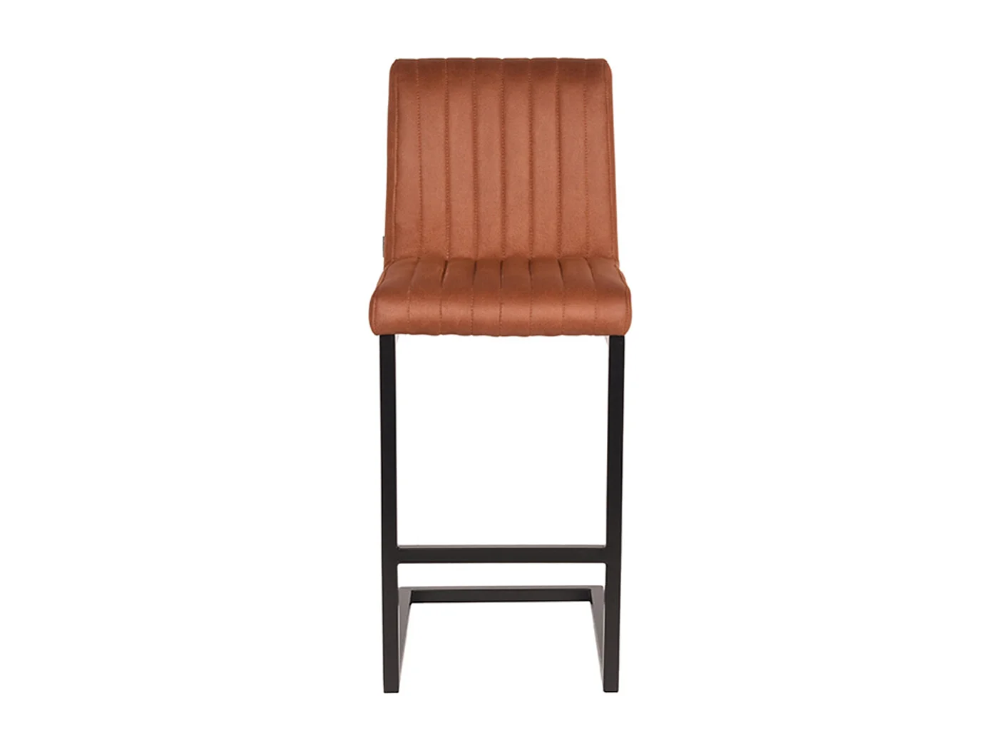 Barkruk Milo - Cognac - Microfiber - set van 2