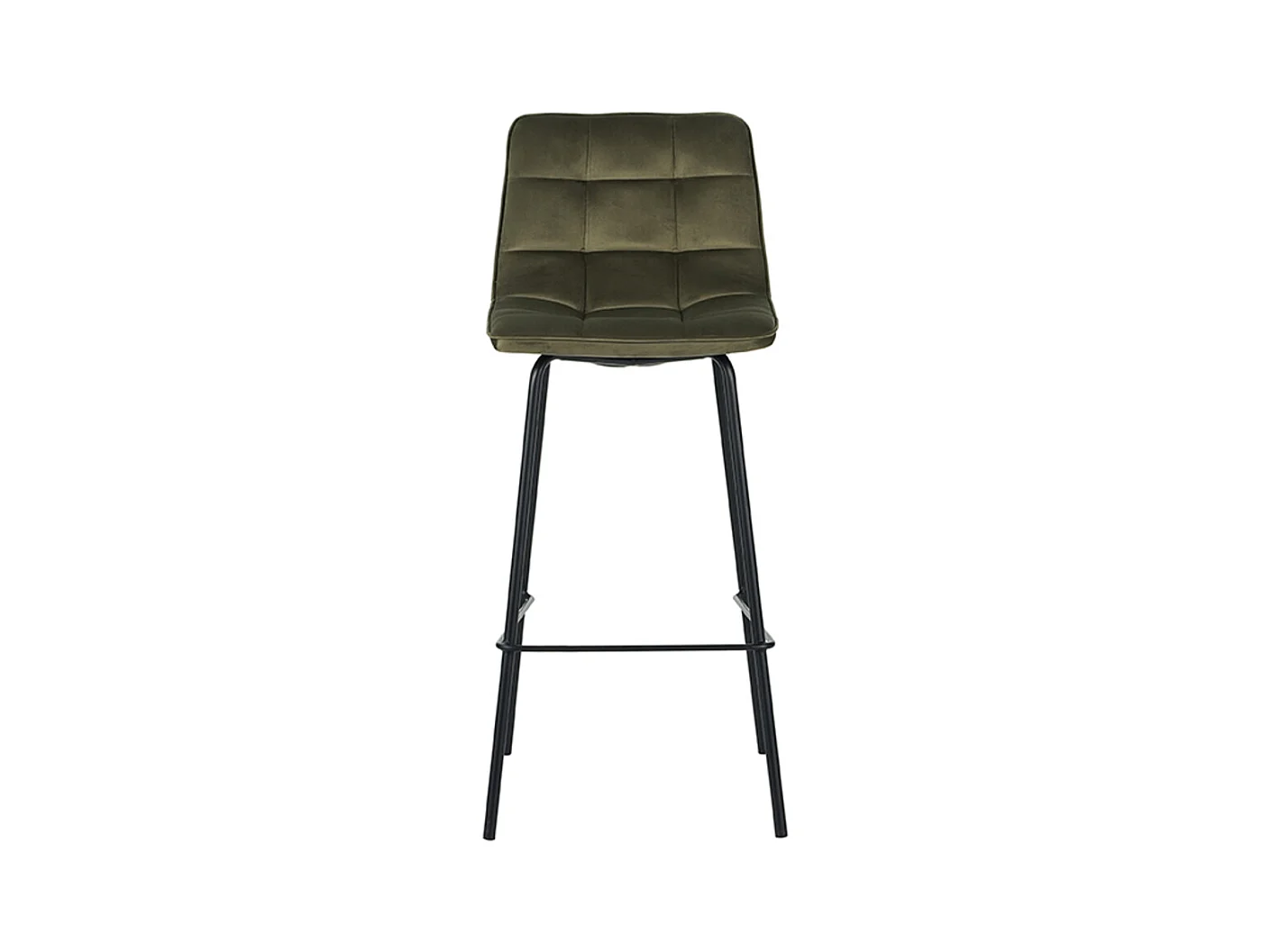 Tabouret de bar Bistro - Hunter - Velours - lot de 2