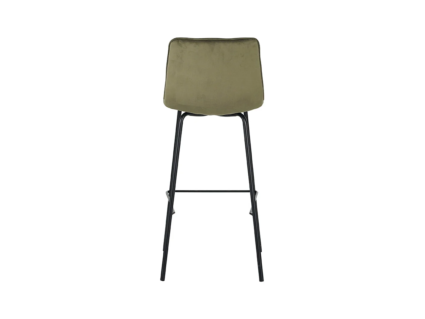 Tabouret de bar Bistro - Hunter - Velours - lot de 2