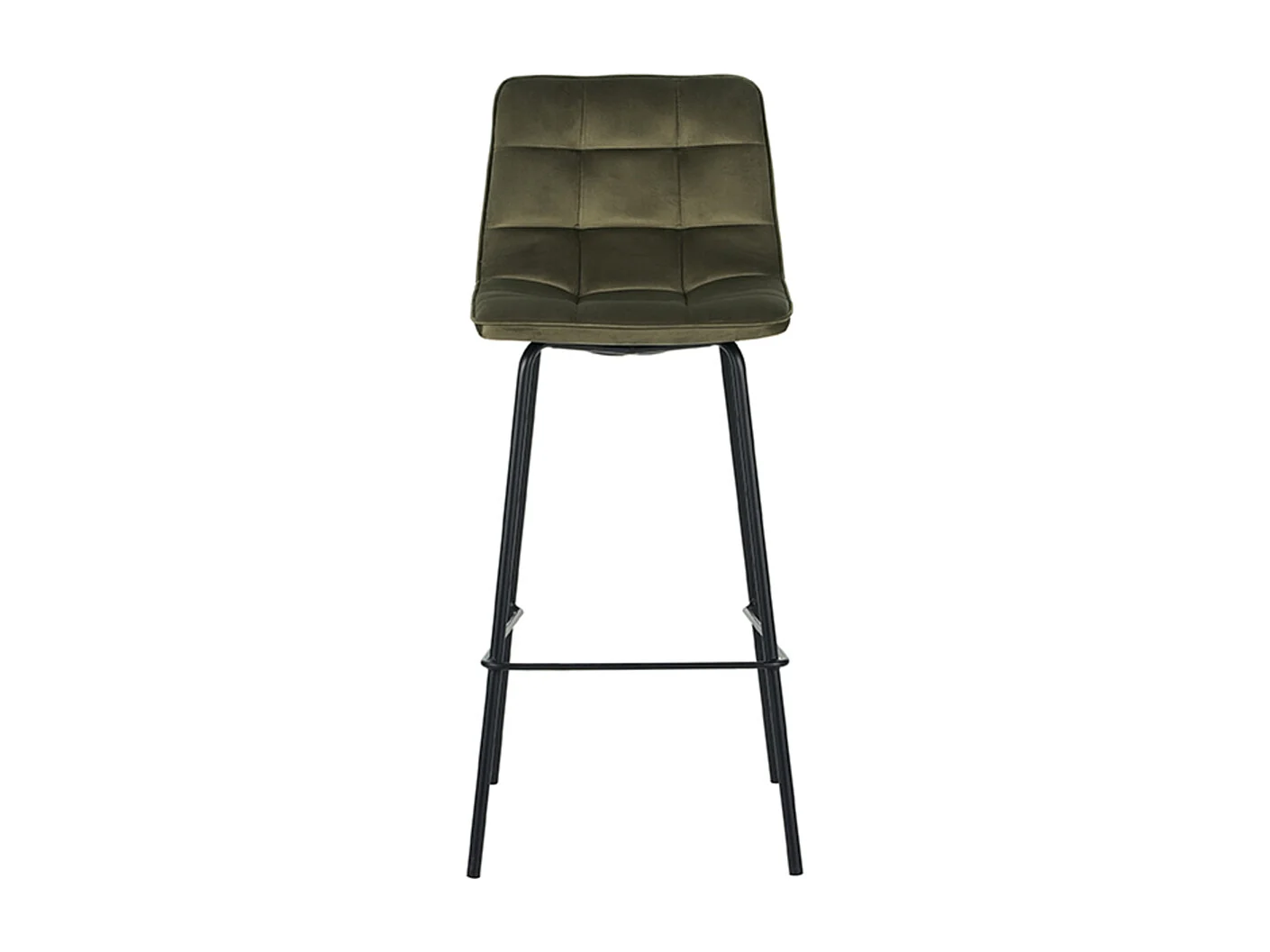 Tabouret de bar Bistro - Hunter - Velours - lot de 2