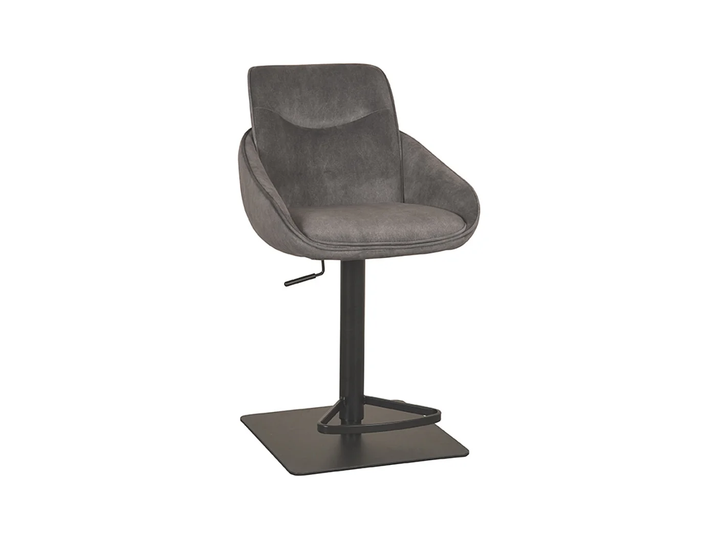 Tabouret de bar Beauty - Anthracite - Cosmo - 58,5x52x88 cm - lot de 2