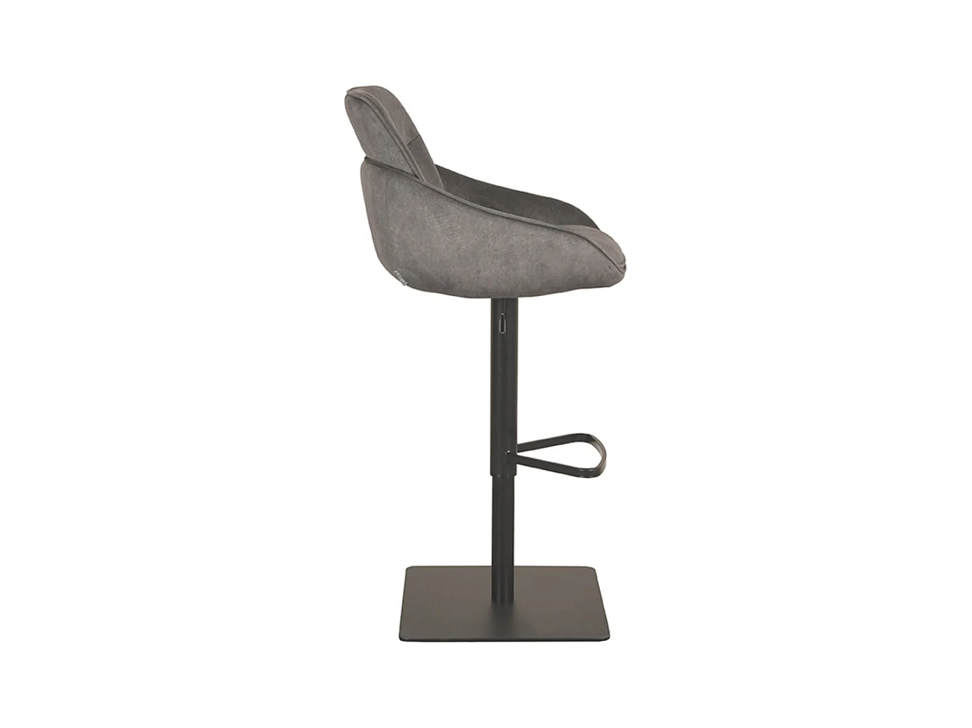 Tabouret de bar Beauty - Anthracite - Cosmo - 58,5x52x88 cm - lot de 2
