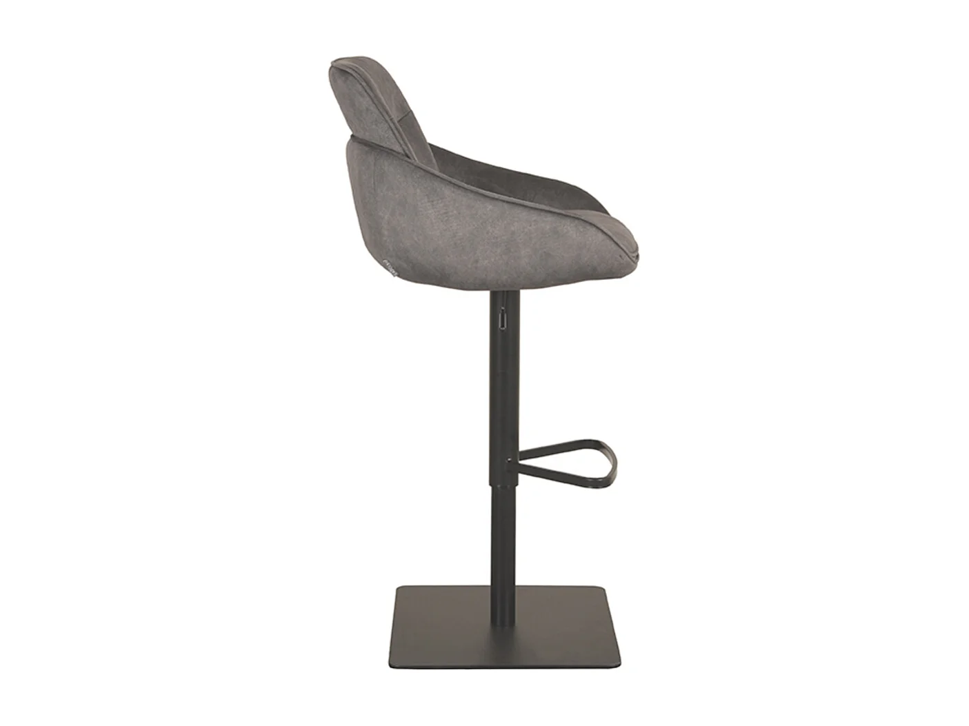 Tabouret de bar Beauty - Anthracite - Cosmo - 58,5x52x88 cm - lot de 2