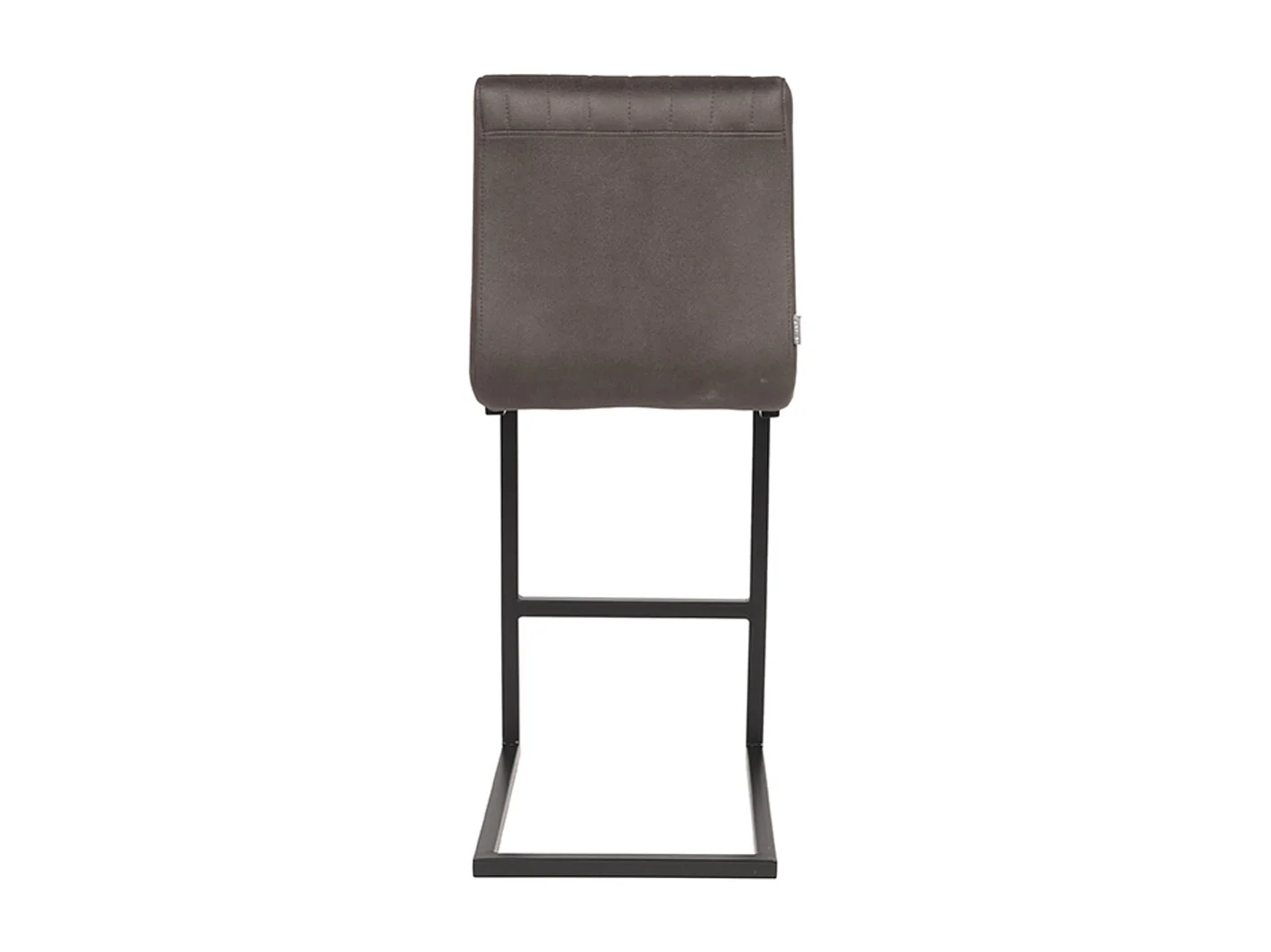 Barkruk Milo - Antraciet - Microfiber - Zithoogte 65 - set van 2