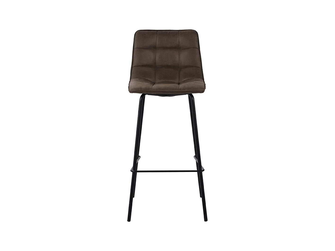 Tabouret de bar Bistro - Mousse - Velours - lot de 2