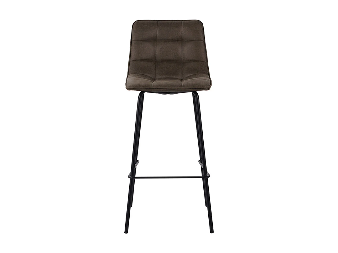 Tabouret de bar Bistro - Mousse - Velours - lot de 2