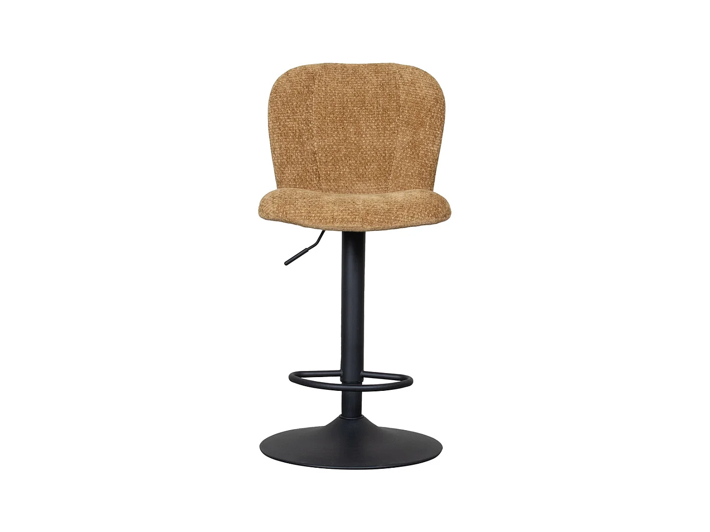 Tabouret de bar Vino - Ocre - Elite - Vérin à gaz - lot de 2