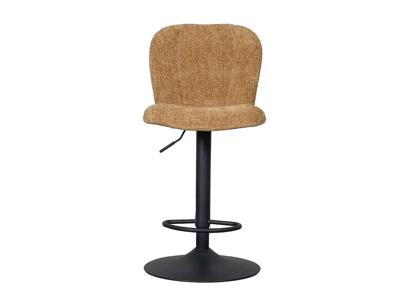 Tabouret de bar Vino - Ocre - Elite - Vérin à gaz - lot de 2