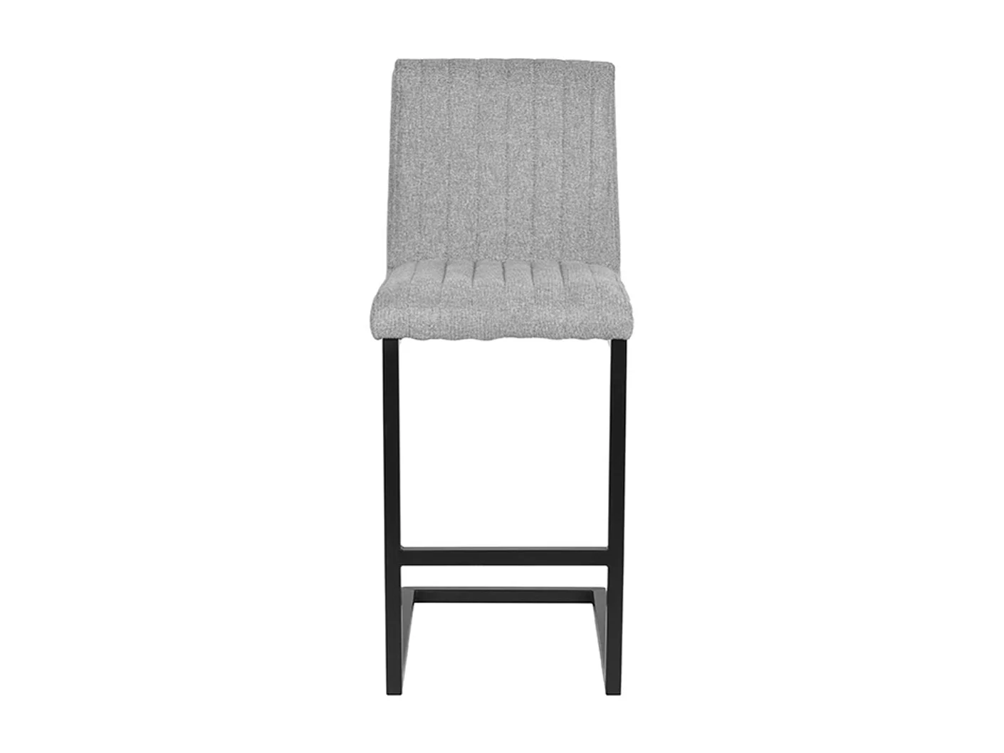 Tabouret de bar Milo - Zinc - Tissu - lot de 2