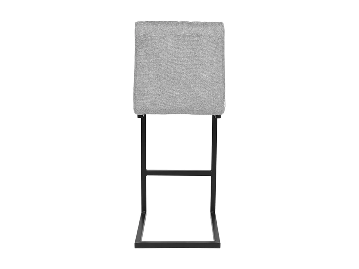 Tabouret de bar Milo - Zinc - Tissu - lot de 2