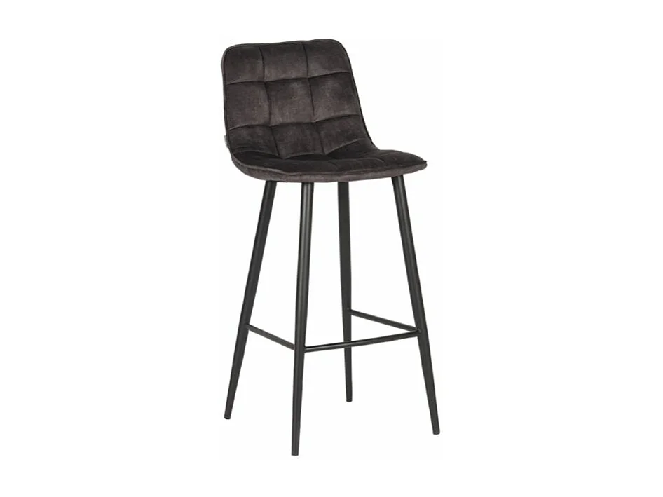 Tabouret de bar Jelt - 45x48x107cm - Anthracite - lot de 2