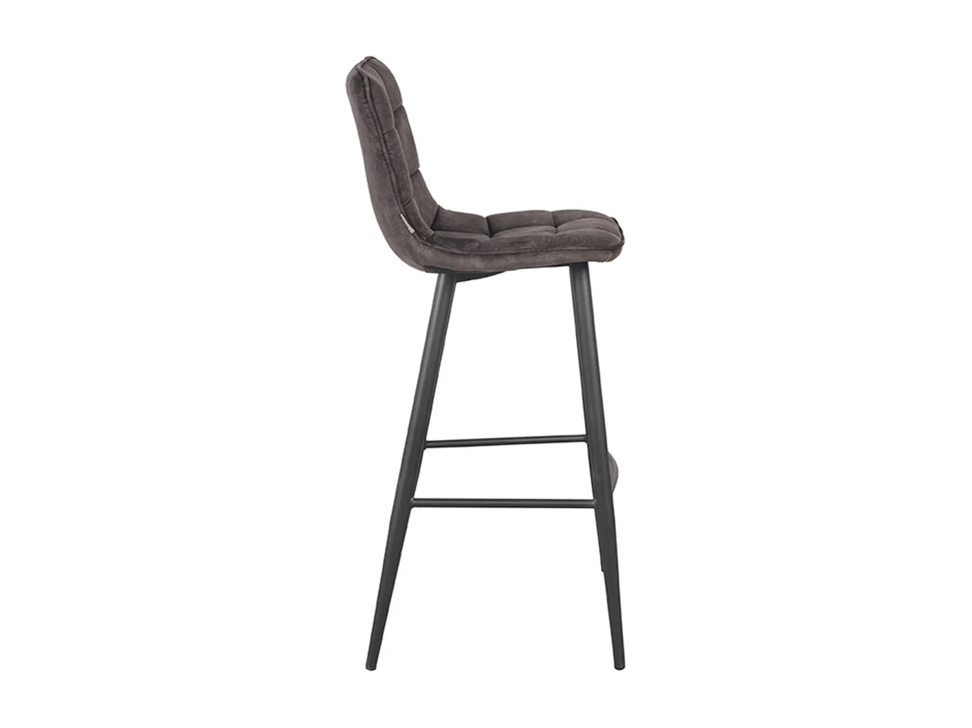 Tabouret de bar Jelt - 45x48x107cm - Anthracite - lot de 2