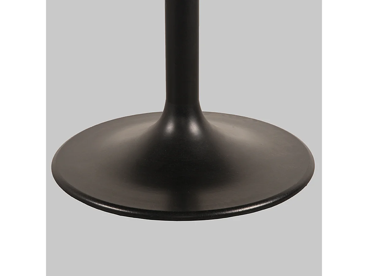 Eettafel Otto - Zwart - Mangohout - 130x130x75 cm