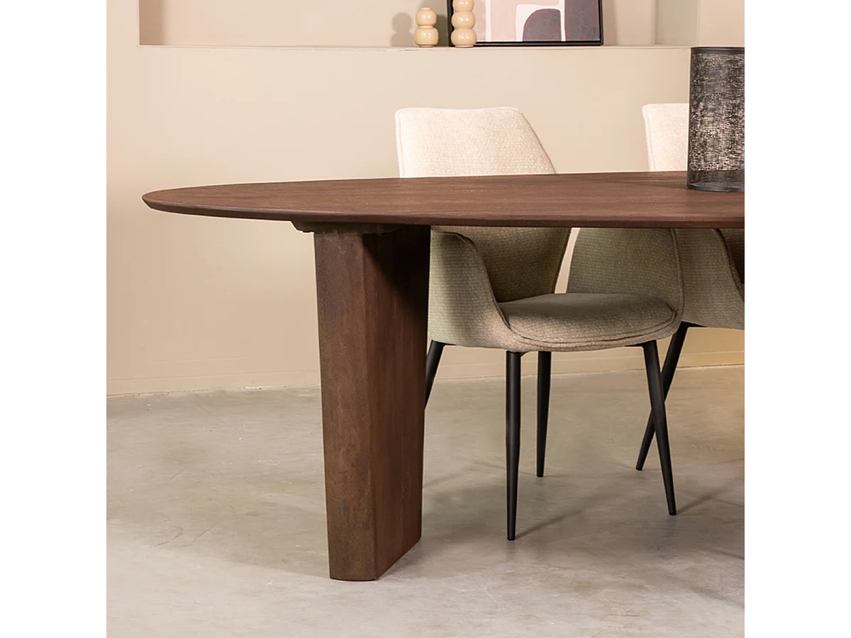 Eetkamertafel Wow - Espresso - Mangohout - 300x130 cm