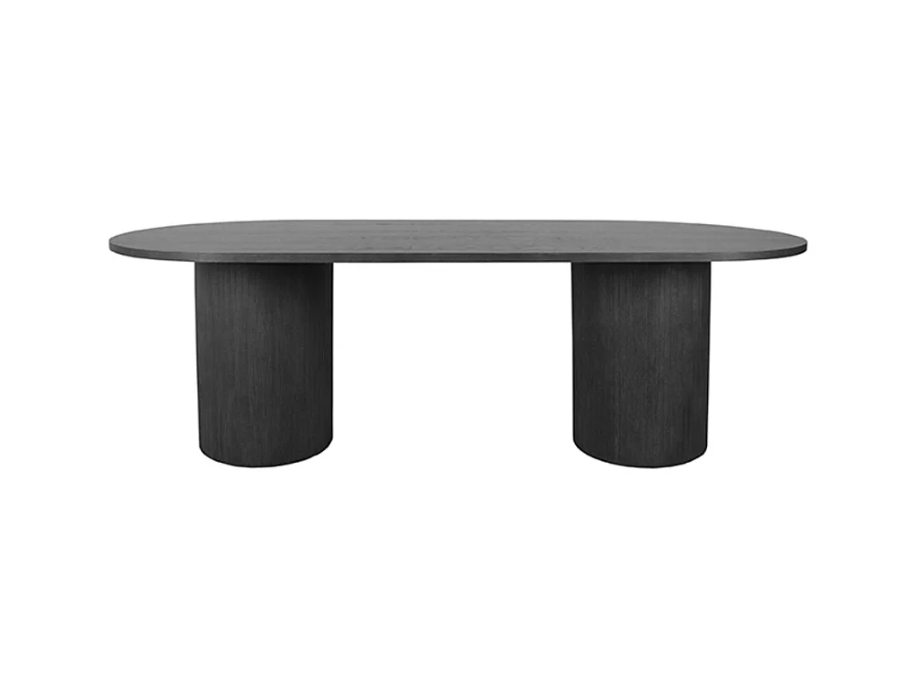 Esstisch Oliva - Schwarz - Eiche - 240 cm