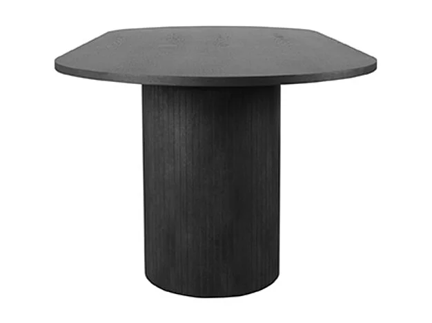 Table à manger Oliva - Noir - Chêne - 240 cm