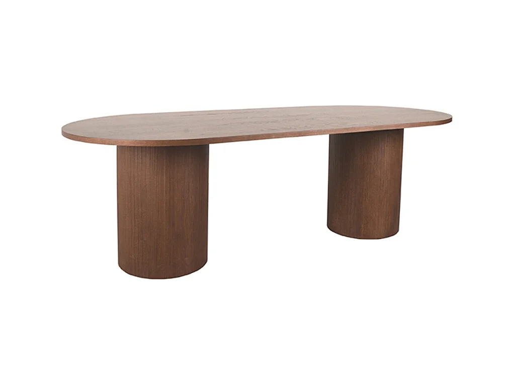 Table à manger Oliva - Noyer - Chêne - 240 cm