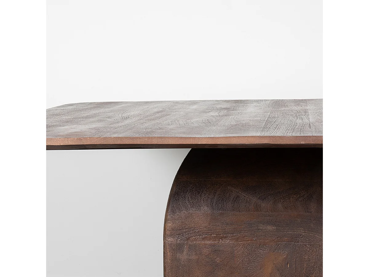 Table à manger Ingo - Espresso - Bois de manguier