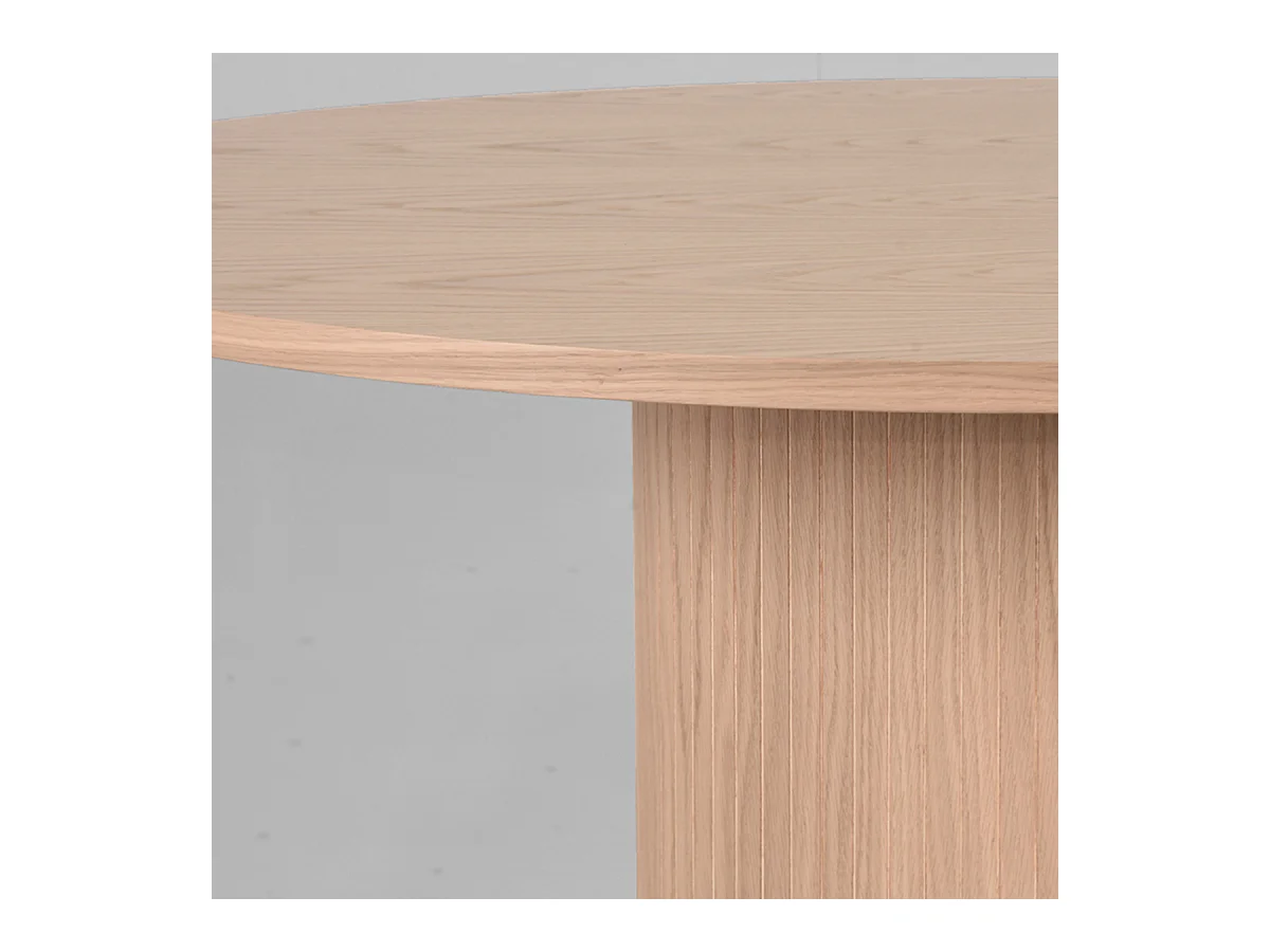 Esstisch Oliva - Natur - Eiche - 130 cm - Rund