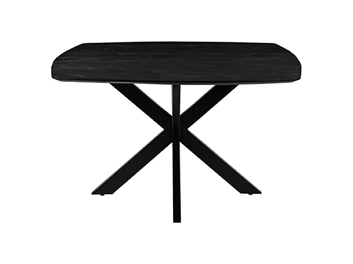 Table à manger Blake - Noir - Bois de manguier - 140x140 cm