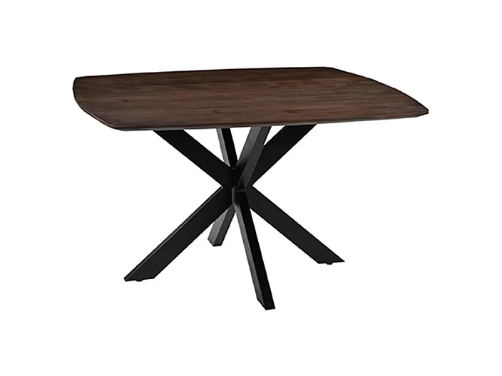 Table à manger Blake - Espresso - Bois de manguier - 140x140 cm