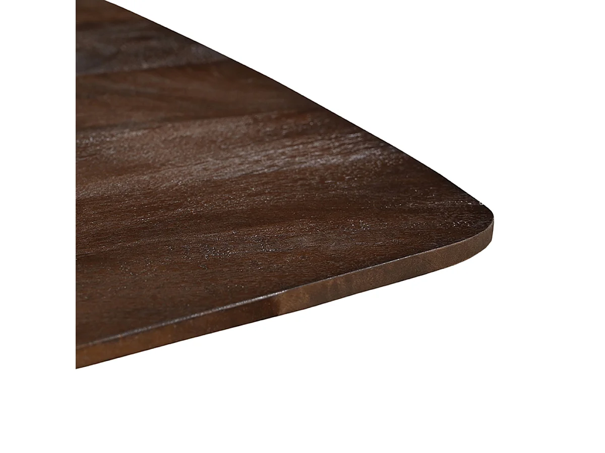 Table à manger Blake - Espresso - Bois de manguier - 140x140 cm