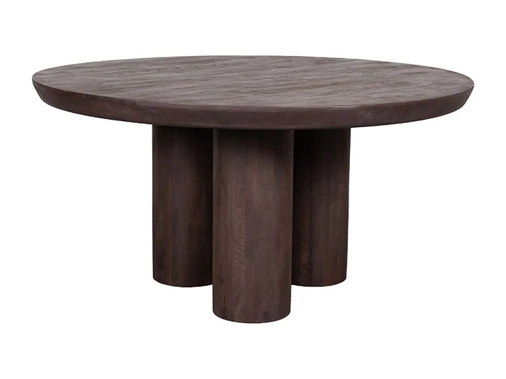 Eetkamertafel Olly - Espresso - Mangohout - 150x150 cm