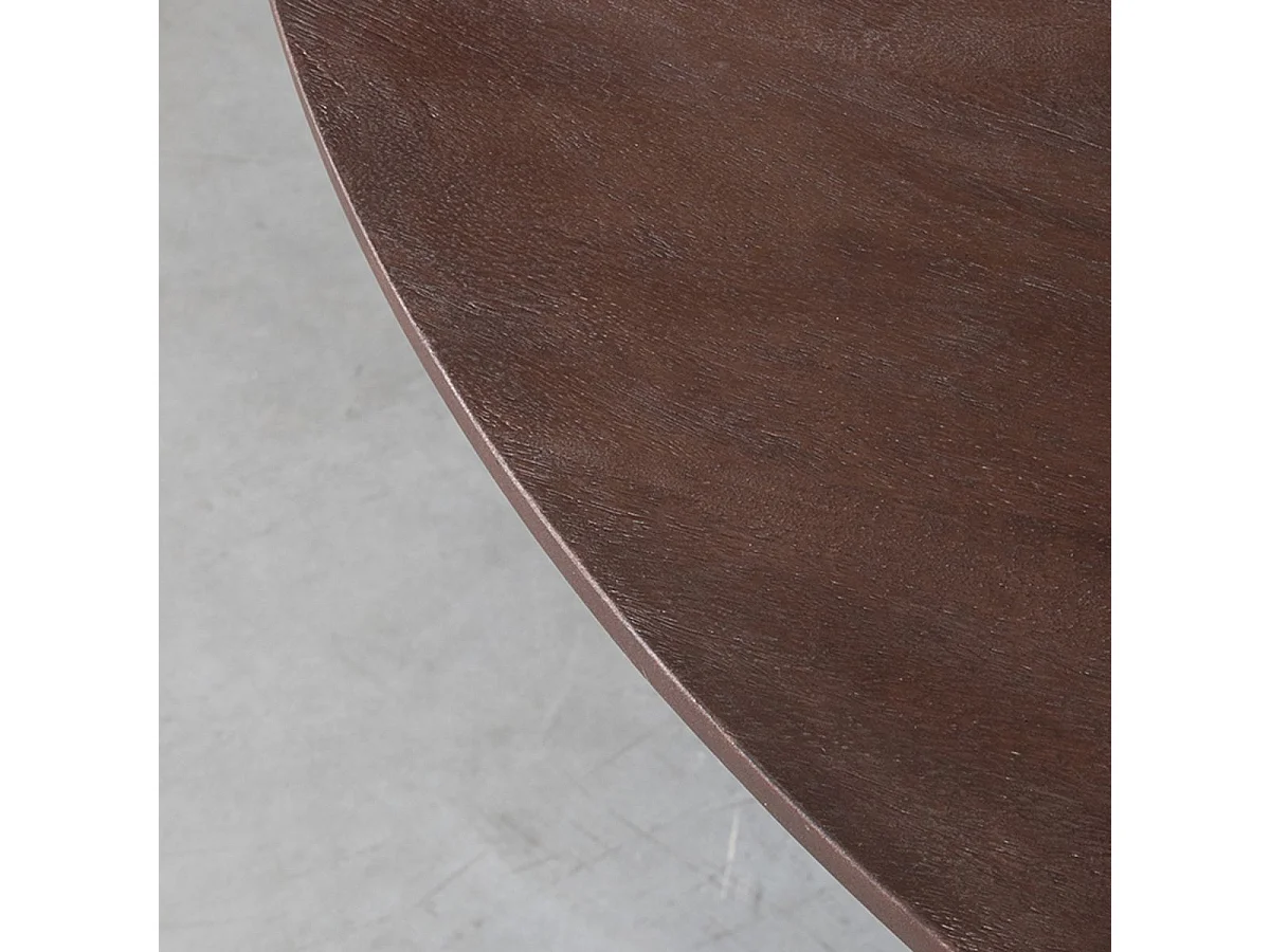 Eetkamertafel Olly - Espresso - Mangohout - 150x150 cm