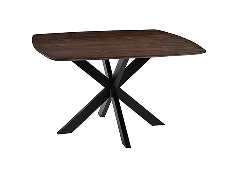 Table à manger Blake - Espresso - Bois de manguier - 130x130 cm