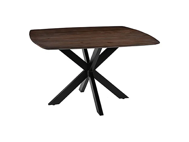 Table à manger Blake - Espresso - Bois de manguier - 130x130 cm