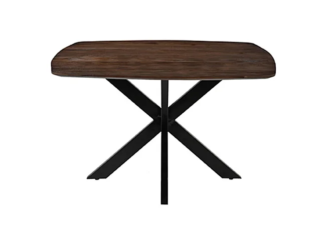 Table à manger Blake - Espresso - Bois de manguier - 130x130 cm
