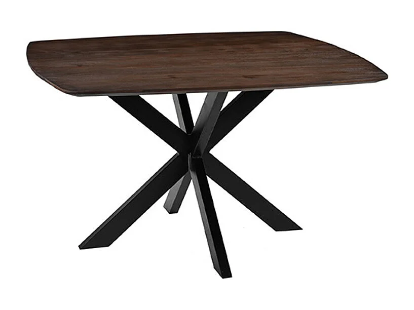 Table à manger Blake - Espresso - Bois de manguier - 130x130 cm