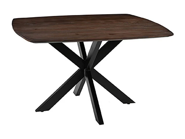 Table à manger Blake - Espresso - Bois de manguier - 130x130 cm