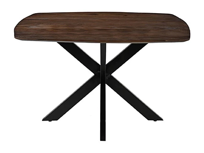 Table à manger Blake - Espresso - Bois de manguier - 130x130 cm