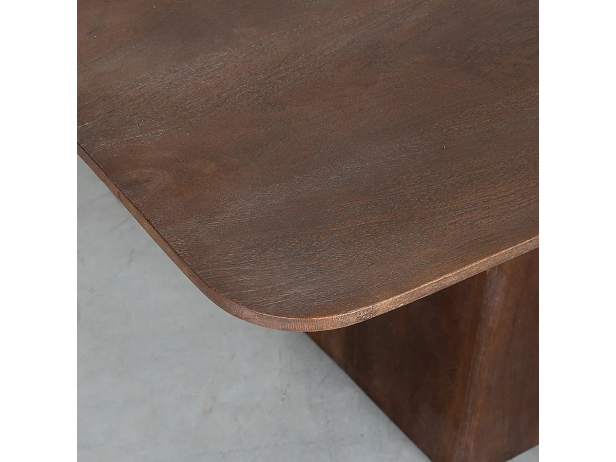 Eetkamertafel Owen - Espresso - Mangohout