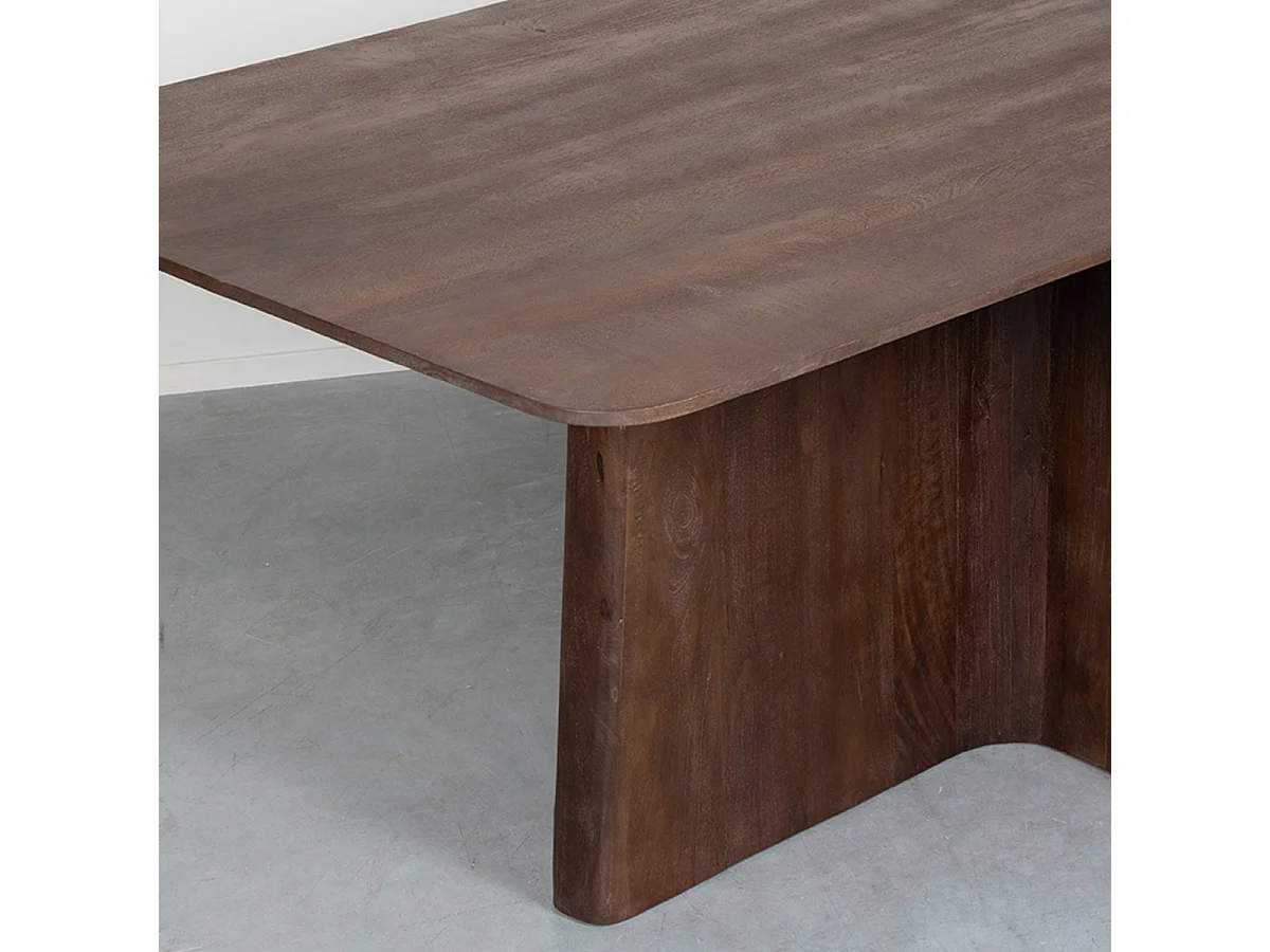 Table à manger Scott - Espresso - Bois de manguier