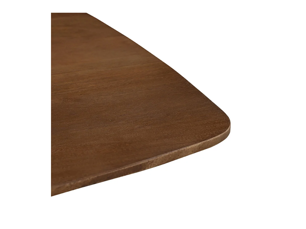 Table à manger Blake - Naturel - Bois de manguier - 130x130 cm