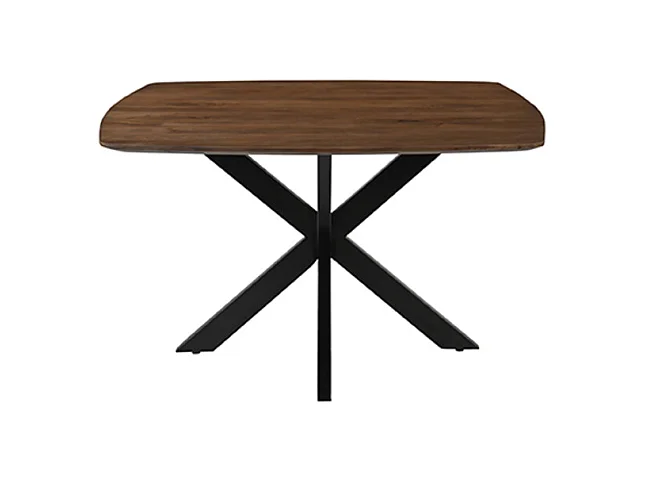 Table à manger Blake - Naturel - Bois de manguier - 130x130 cm