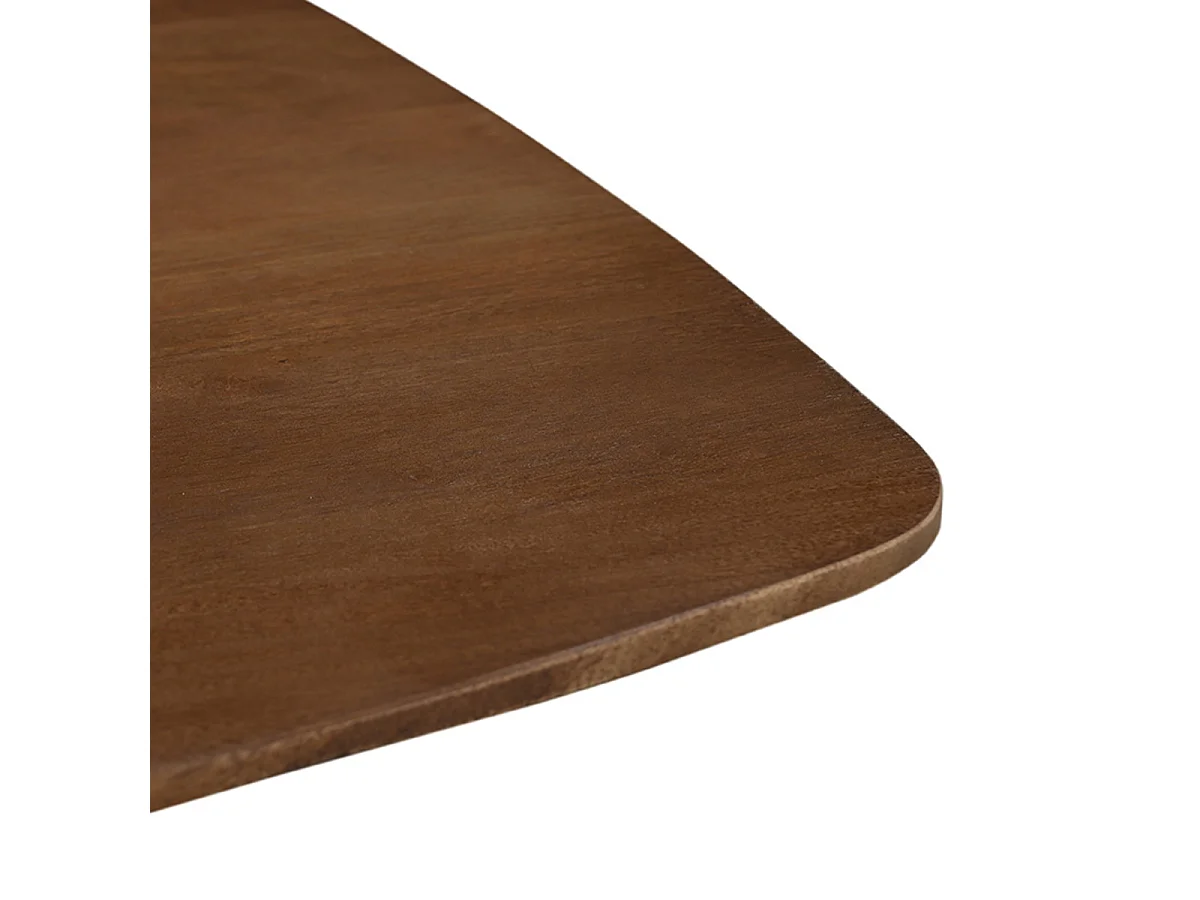 Table à manger Blake - Naturel - Bois de manguier - 130x130 cm