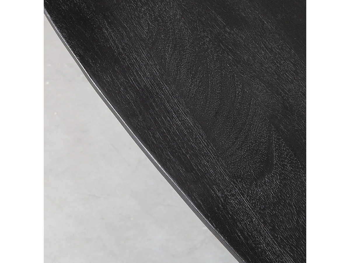 Eetkamertafel Rosie - Zwart - Mangohout - 260x110 cm