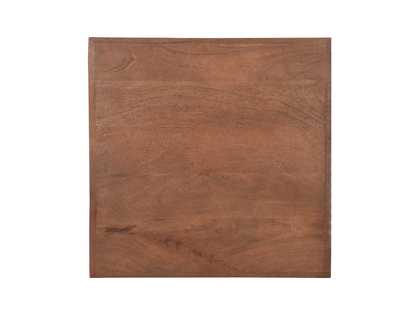 Table à manger Plateau de table Straight Edge - Espresso - Bois de manguier - 70 cm