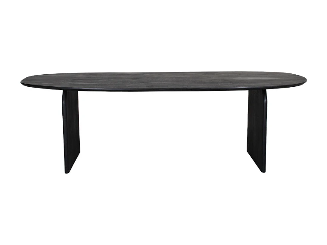 Eetkamertafel Cooper - Zwart - Mangohout - 250x110 cm